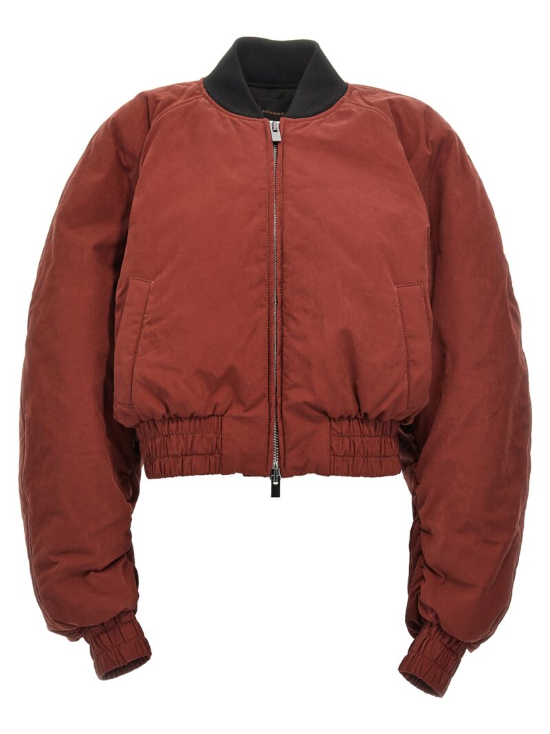 'Sierra' cropped bomber jacket THE ANDAMANE Bordeaux