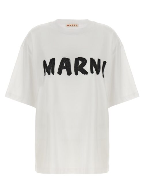 Logo print t-shirt MARNI White/Black