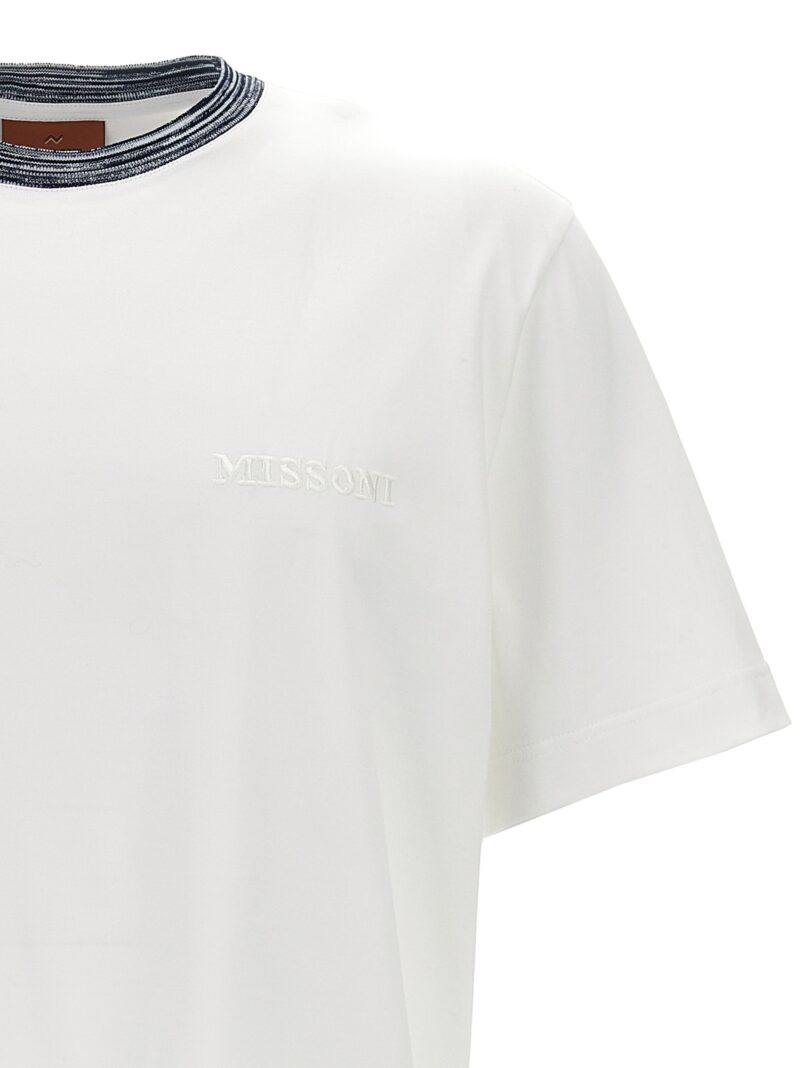 Logo embroidery t-shirt Man MISSONI White