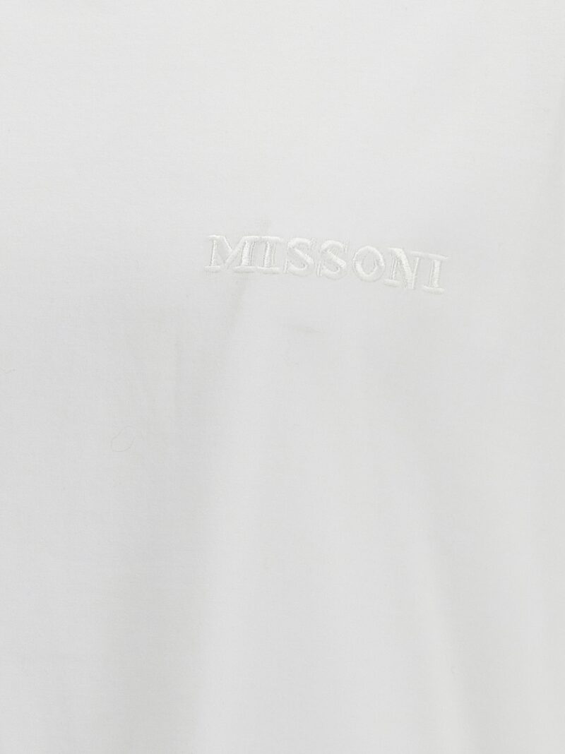 Logo embroidery t-shirt 100% cotton MISSONI White