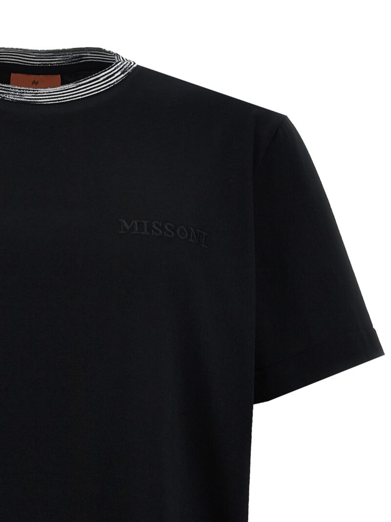 Logo embroidery t-shirt Man MISSONI Black