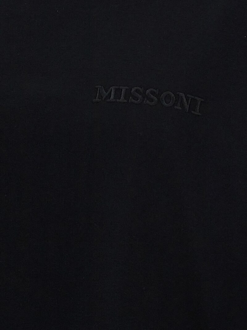 Logo embroidery t-shirt 100% cotton MISSONI Black