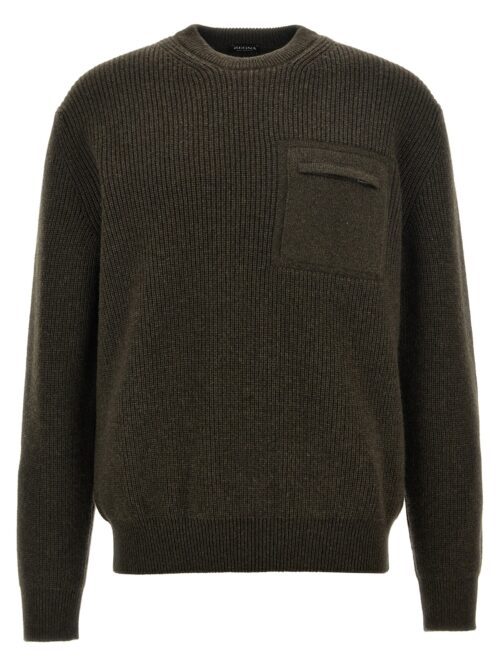 Zip pocket sweater ZEGNA Brown