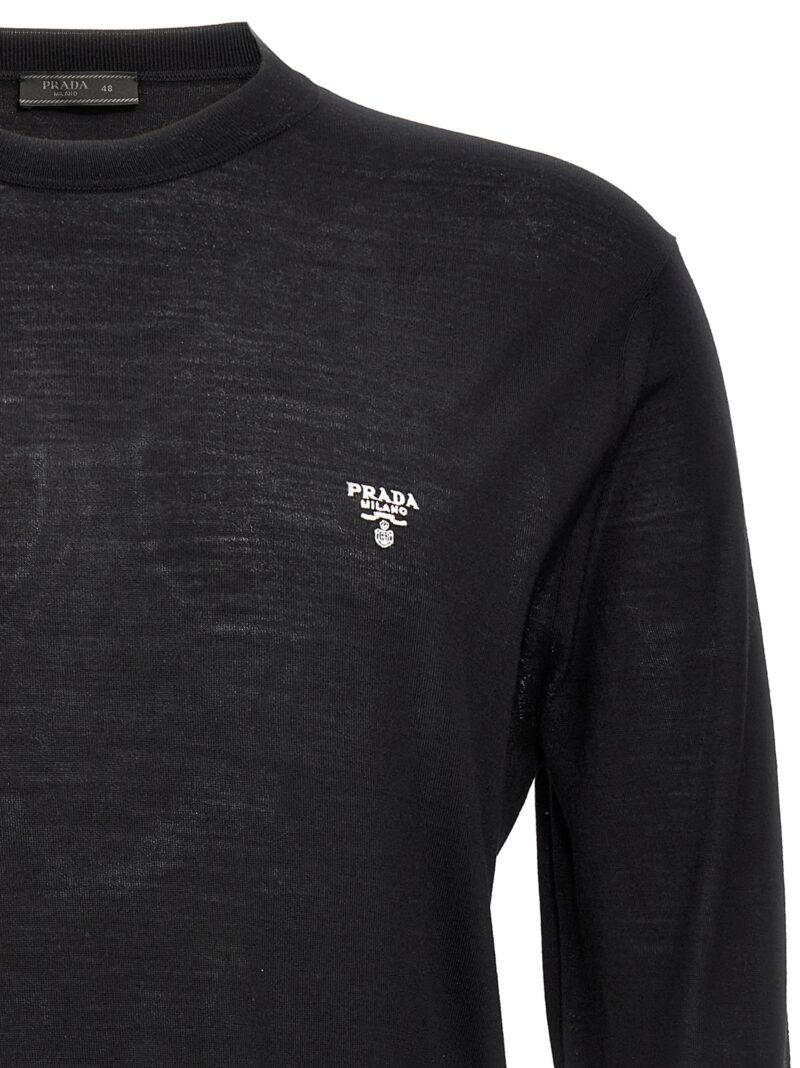 Logo sweater Man PRADA Black