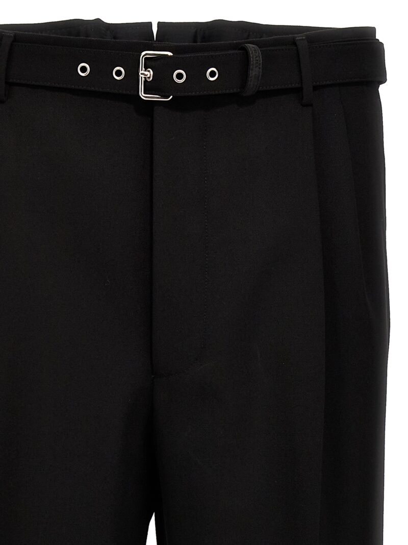 Wool tailored trousers 100% virgin wool PRADA Black