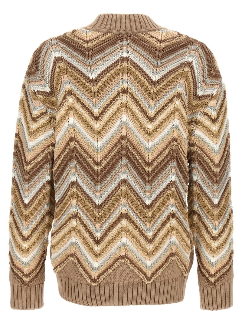 'Zig Zag' cardigan US24WM0NBK039SS01D9 MISSONI Beige