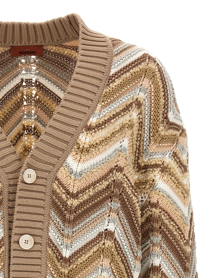 'Zig Zag' cardigan Man MISSONI Beige