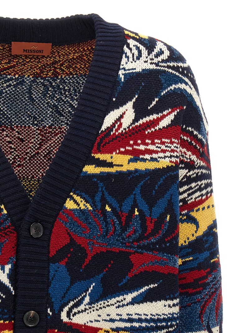 Jacquard patterned cardigan Man MISSONI Multicolor