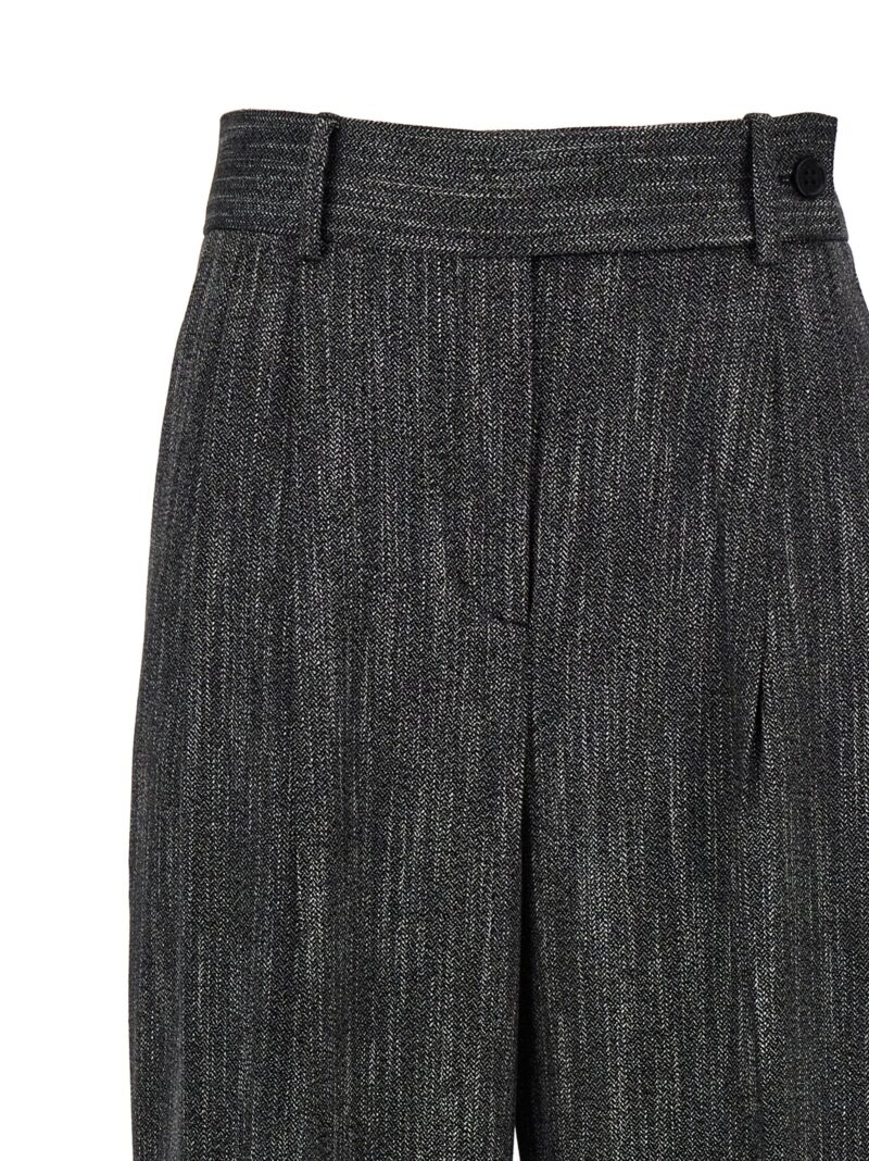 Pants with front pleats Woman ALBERTA FERRETTI Gray