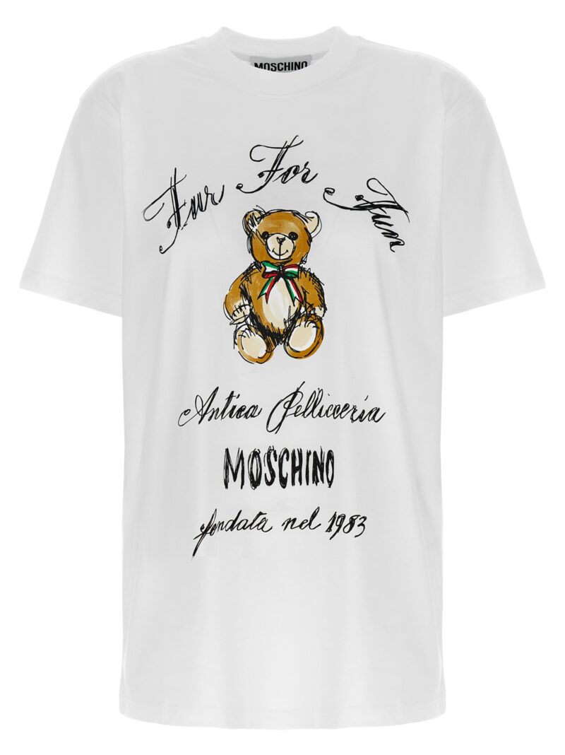 'Antica Pellicceria' T-shirt MOSCHINO White