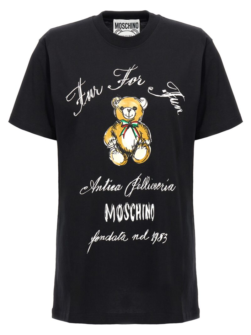 'Antica Pellicceria' T-shirt MOSCHINO Black