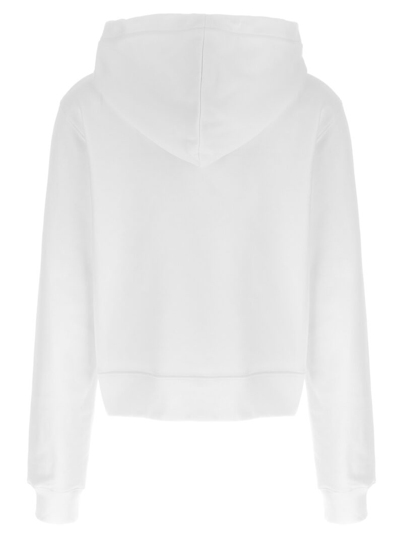 'Antica Pellicceria' cropped hoodie V171154281001 MOSCHINO White