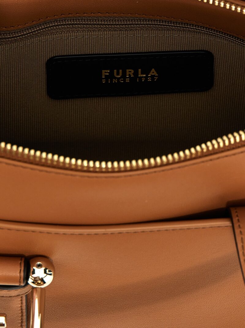 'Nuvola Boston S' handbag 100% calfskin leather (Bos Taurus) FURLA Brown