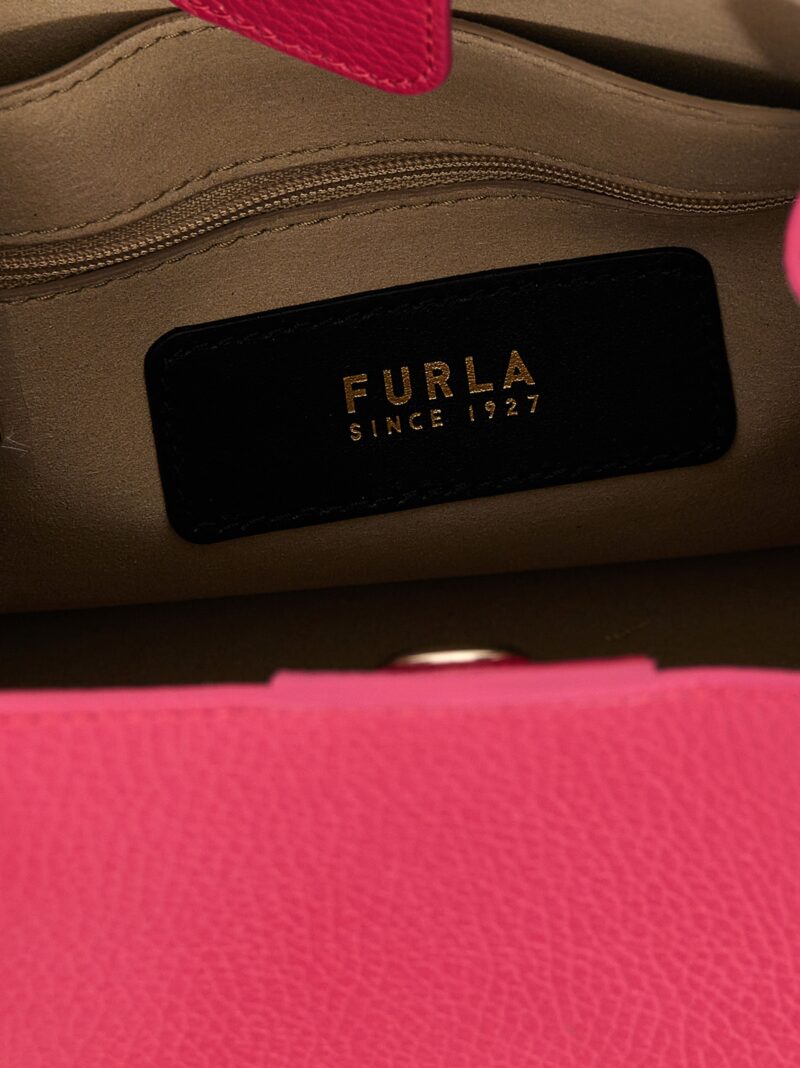 'Nuvola Mini Bucket' handbag 100% calfskin leather (Bos Taurus) FURLA Fuchsia