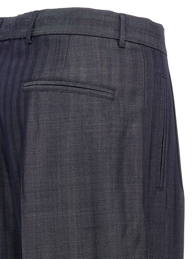 Striped tailored trousers 81% wool