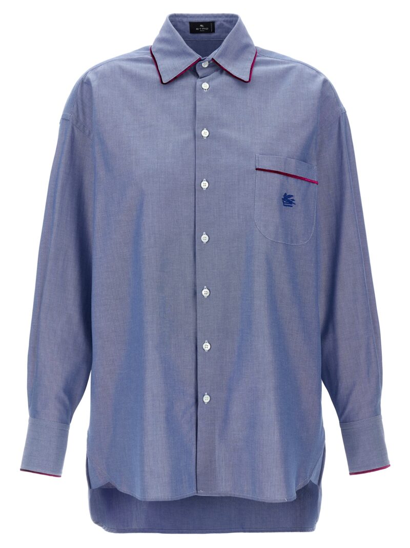 'Pegaso' shirt ETRO Light Blue