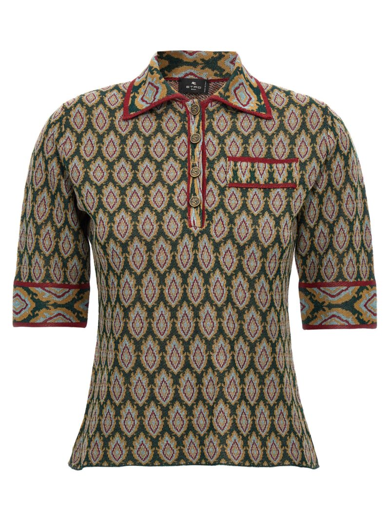 Jacquard polo shirt ETRO Multicolor