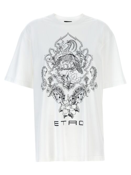 Floral print T-shirt ETRO White/Black