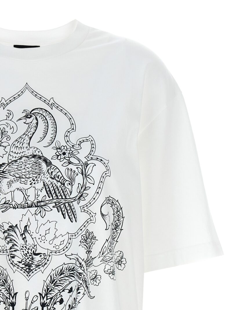 Floral print T-shirt Woman ETRO White/Black