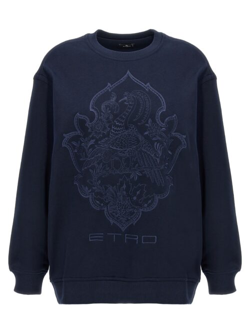 Floral embroidery sweatshirt ETRO Blue