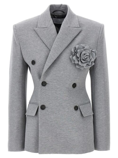 Double-breasted jersey blazer GIUSEPPE DI MORABITO Gray