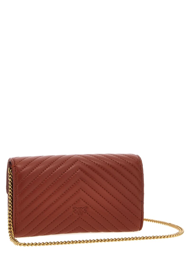 'Love Bag One Wallet Chevron' wallet 100062A0GKB08Q PINKO Bordeaux