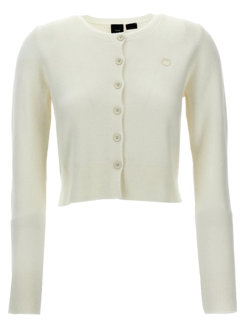 'Carattere' cardigan PINKO White