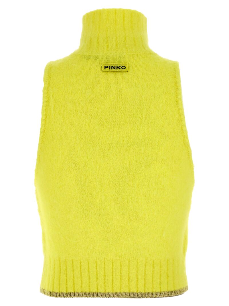 Wool top 104328A26VH16 PINKO Yellow