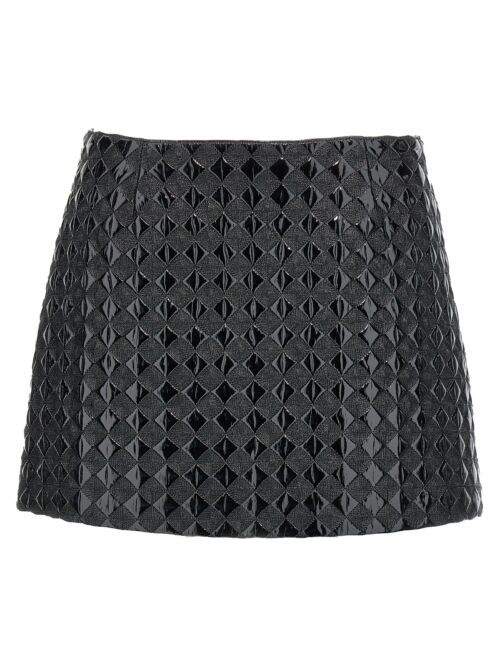 'Grass' skirt PINKO Black