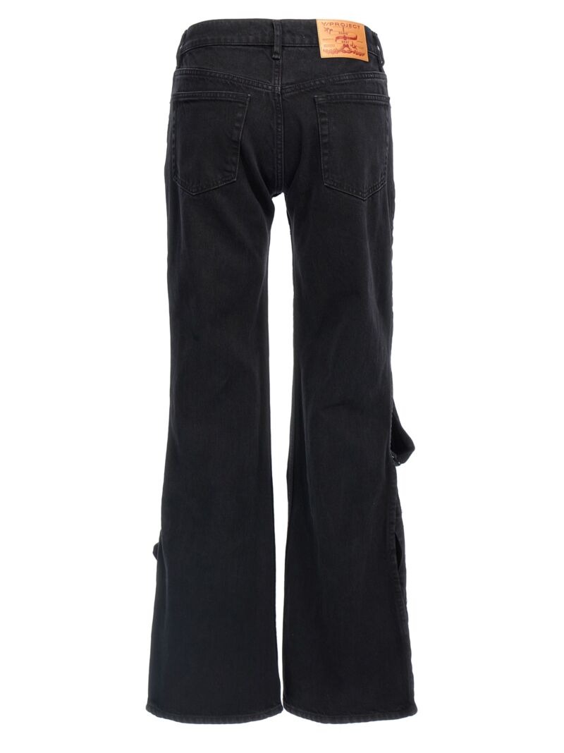 'Hook and Eye' jeans Woman Y/PROJECT Black