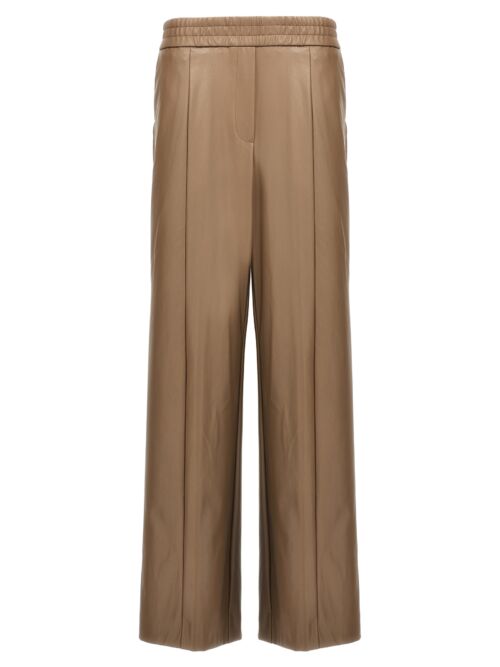 Faux leather trousers NUDE Beige