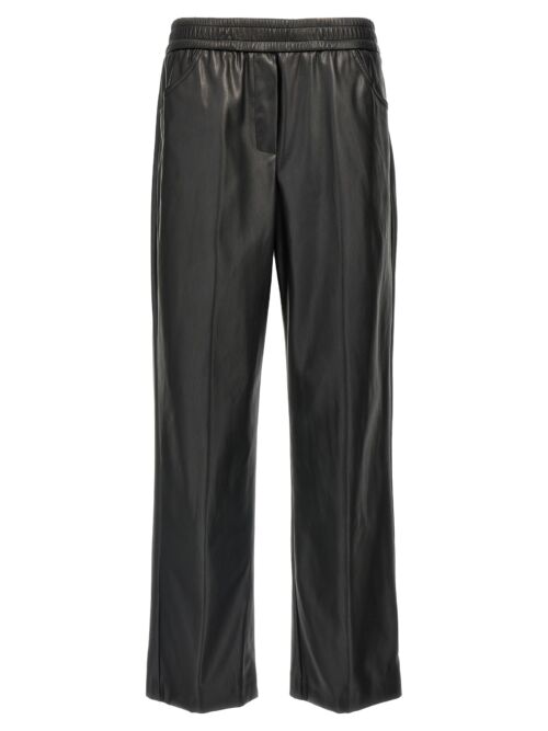 Faux leather trousers NUDE Black