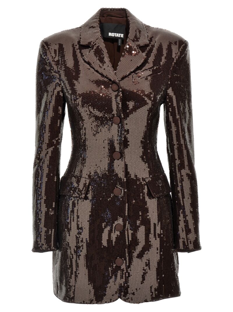 Sequin blazer dress ROTATE BIRGER CHRISTENSEN Brown