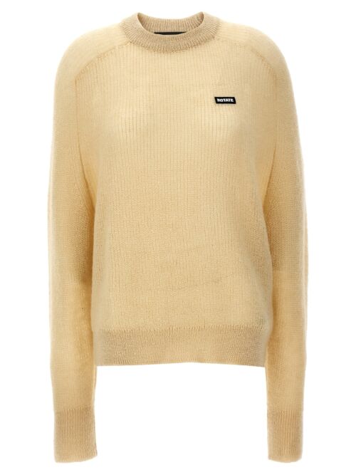 Logo label sweater ROTATE BIRGER CHRISTENSEN White