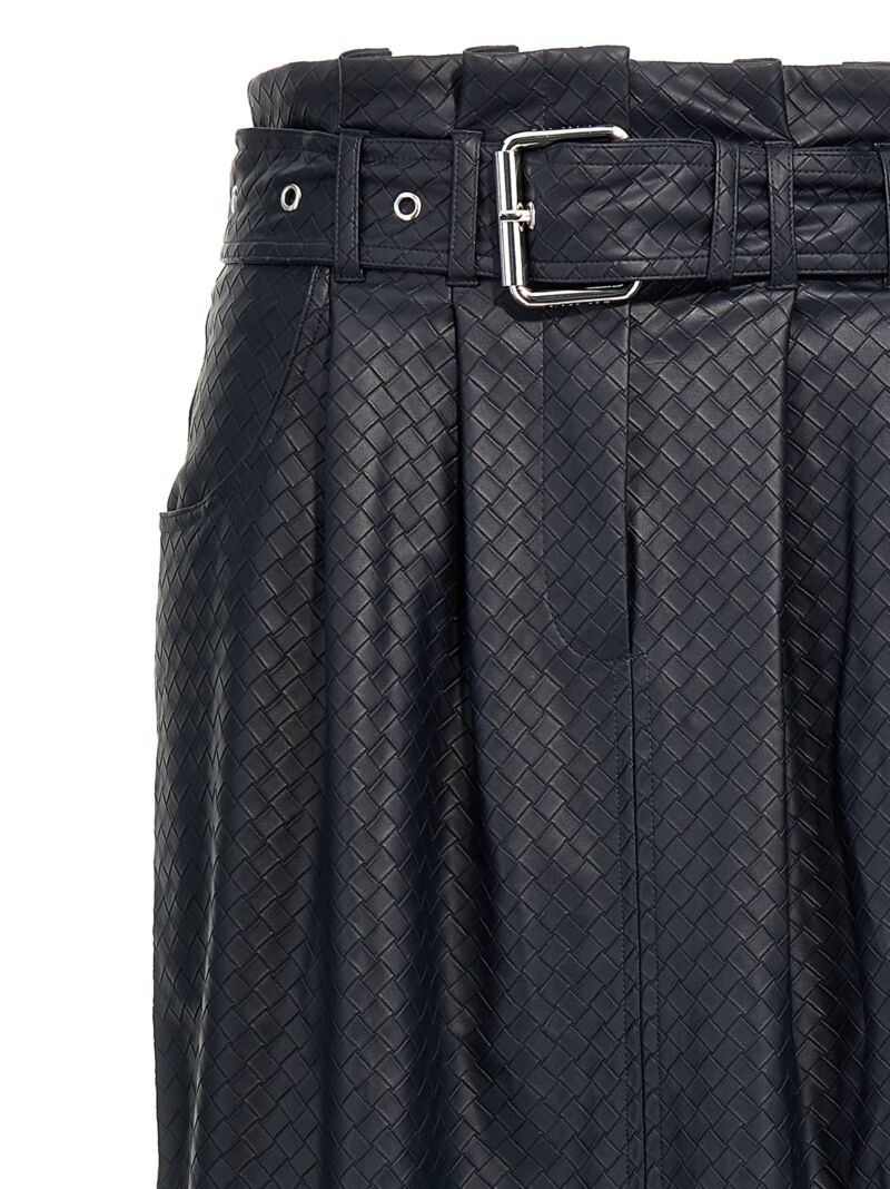 'Midi Paper Waist' skirt Woman ROTATE BIRGER CHRISTENSEN Blue