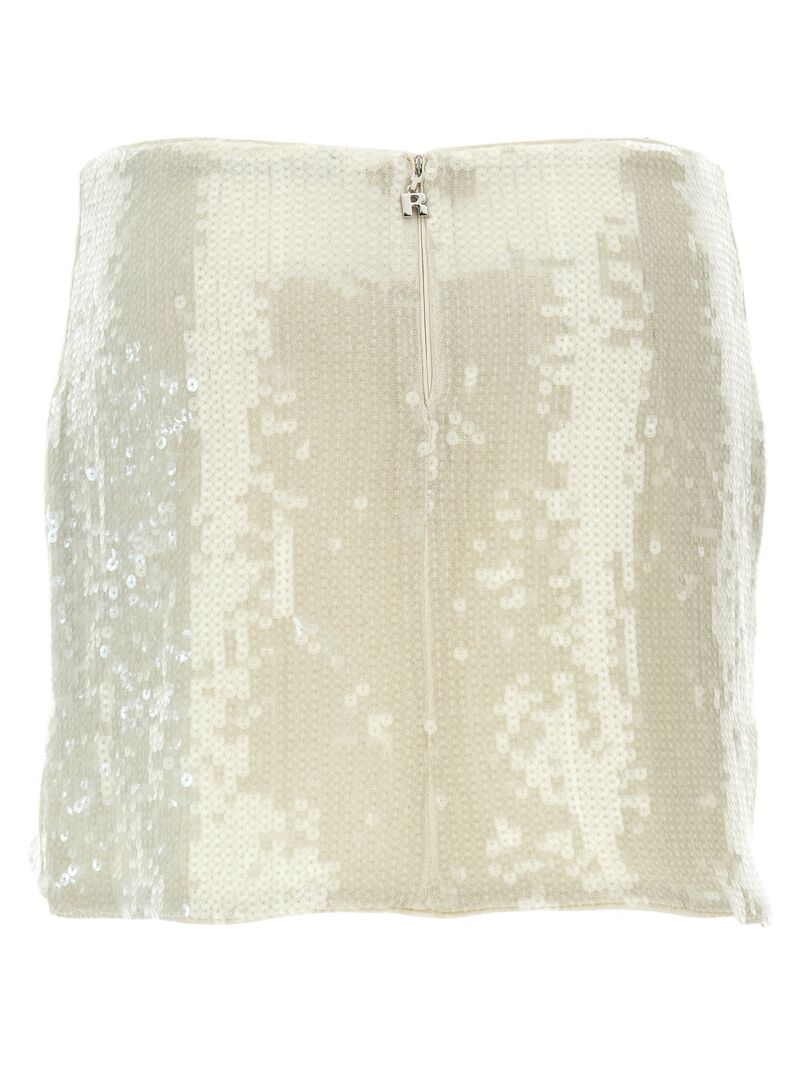 'Sequins Mini' skirt 112870857857 ROTATE BIRGER CHRISTENSEN White