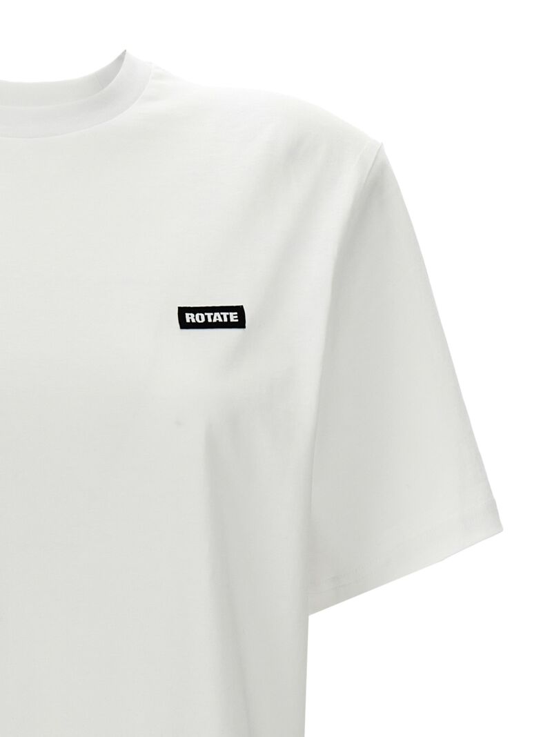 Logo label T-shirt Woman ROTATE BIRGER CHRISTENSEN White