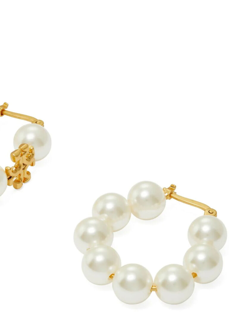 'Kira' earrings 140674960 TORY BURCH White