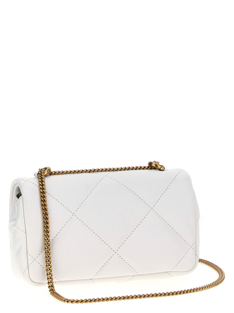 'Kira Diamond Quilt Mini' crossbody bag 154710100 TORY BURCH White