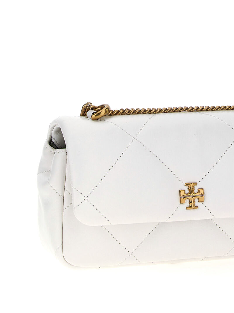 'Kira Diamond Quilt Mini' crossbody bag Woman TORY BURCH White