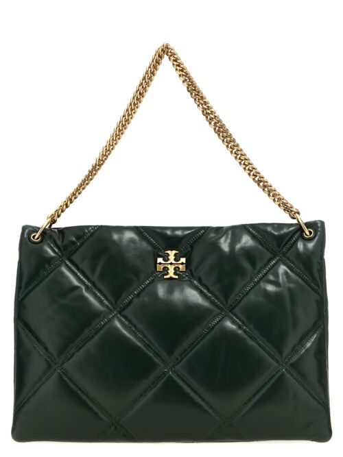 'Kira Diamond Quilt Hobo' shopping bag TORY BURCH Green