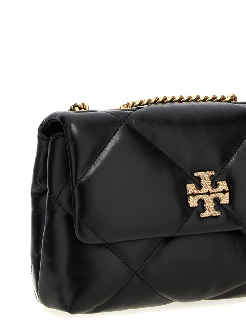 'Kira Diamond Quilt Pave Small' shoulder bag Woman TORY BURCH Black