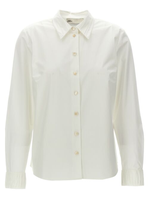 Pleated detail shirt TORY BURCH White