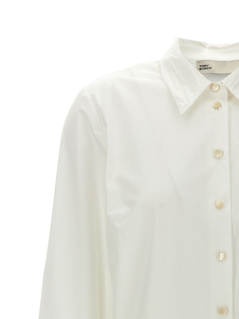 Pleated detail shirt Woman TORY BURCH White