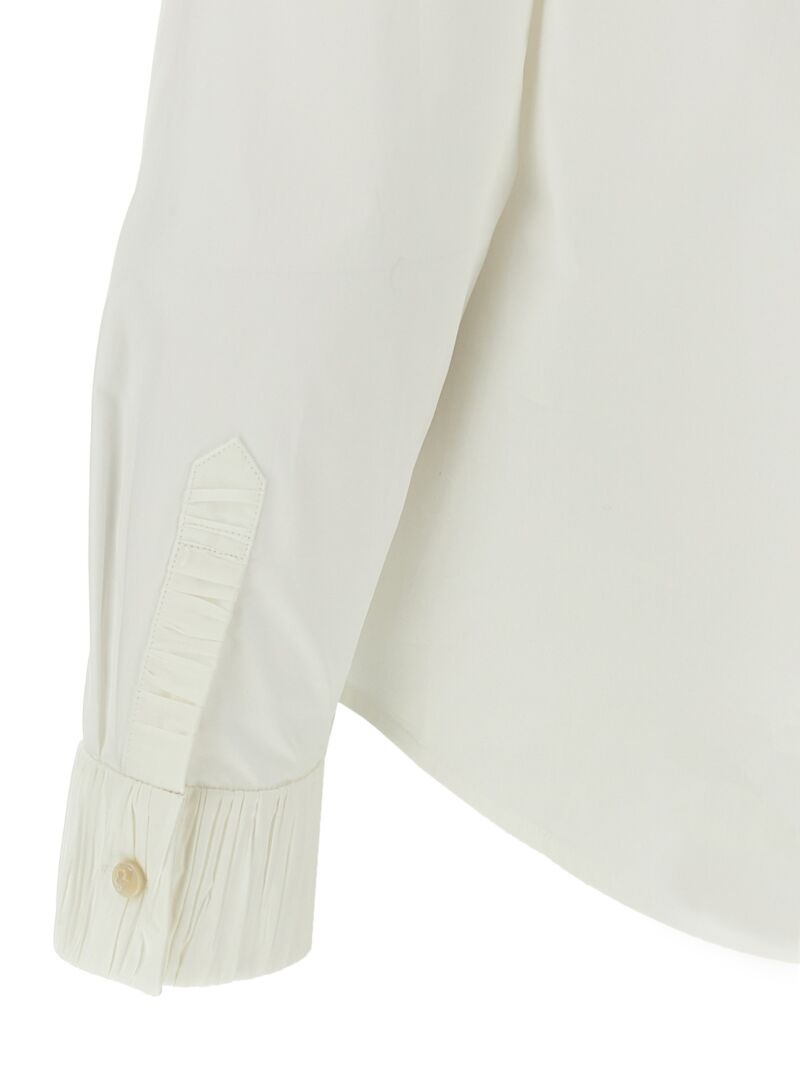 Pleated detail shirt 96% cotton