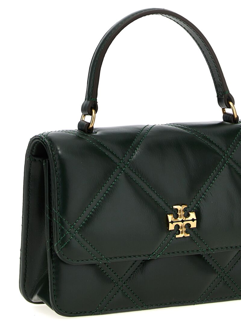 'Kira Diamond Quilt Mini' crossbody bag Woman TORY BURCH Green