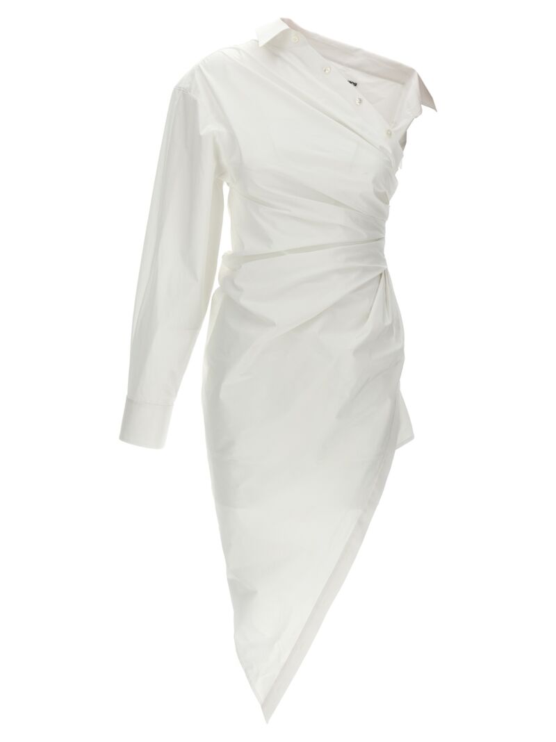 Asymmetrical shirt dress ALEXANDER WANG White