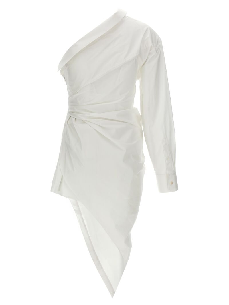 Asymmetrical shirt dress 1WC4246704100 ALEXANDER WANG White