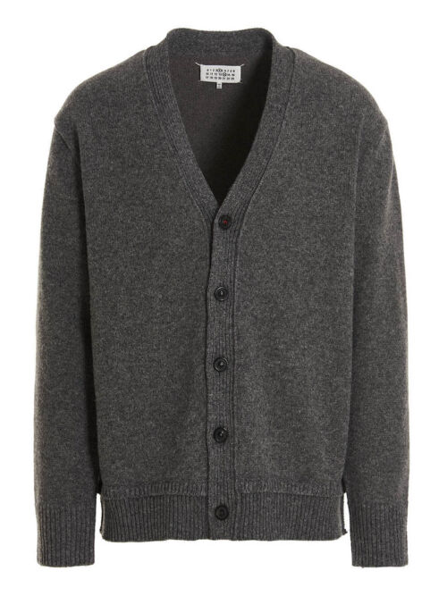 Logo cardigan MAISON MARGIELA Gray