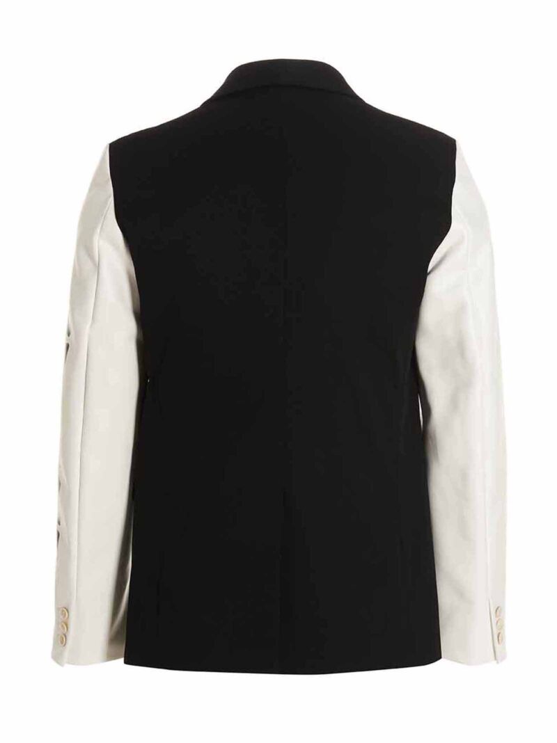 'True heart strong mind' blazer jacket Man COMME DES GARCONS BLACK White/Black